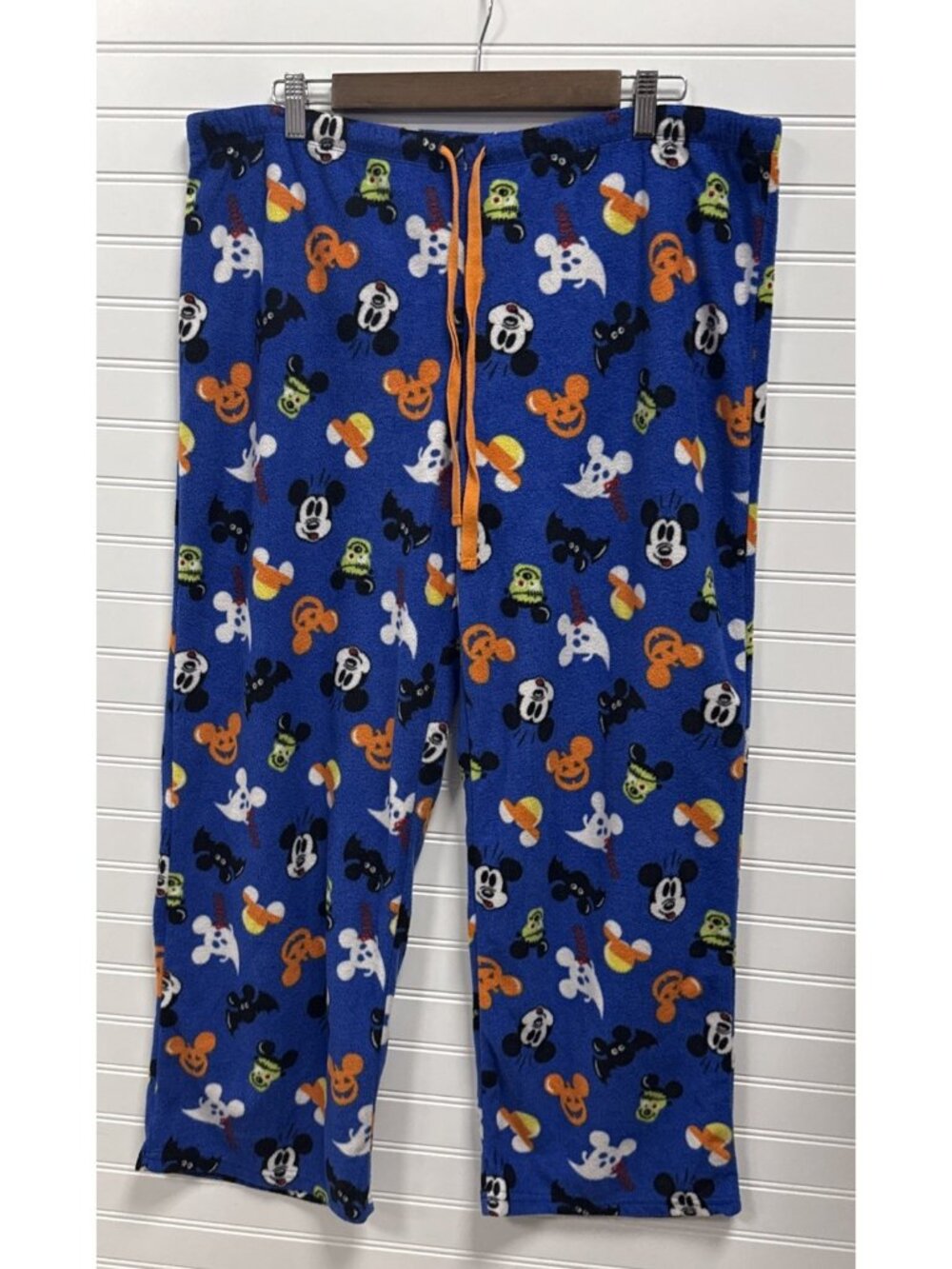 Disney Mickey Mouse Ghost Pumpkins Bats Halloween Print Women XL Sleep Pants